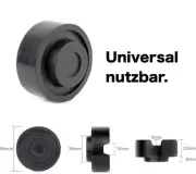 2x Car Rubber Pad Block Hydraulic Ramp Jacking Pads Trolley Jack Adapter Lifting