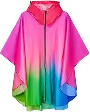 [STKARCV] Women Men Adults Rain Poncho with Pockets Jacket Coat Hooded Lightweight Raincoats Outdoor Hiking(8)