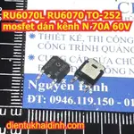 5 件 RU6070L RU6070 TO-252 MOSFET STICK N 通道 70A 60V KDE5248