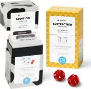 346 Addition and Subtraction Flash Cards Set (Award Winning) All Facts Color Cod