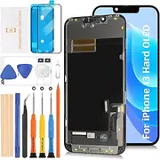 Hard OLED for iPhone 13 LCD Screen Replacement 6.1 inch [Hard OLED,NOT LCD] LCD Display Touch Digitizer Screen Assembly A2633 A2482 A2631 A2634 A2635 with Repair Tools