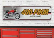 BR459B HONDA CB400 FOUR SUPERSPORT RED INSPIRED WORKSHOP BANNER SIGN