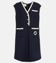 [Gucci] Gucci Tweed minidress AU 8 blue
