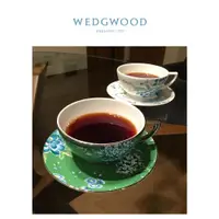 在飛比找ETMall東森購物網優惠-Wedgwood翠玉鳳凰綠色白色2杯2碟2勺骨瓷茶杯咖啡杯碟