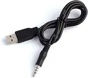 3.5mm Aux to USB Adapter Cable – 3ft USB 2.0 Male to 3.5mm Audio Jack Cord for Charging and Syncing – Compatible with MP3 Players, Headphones, and Car Stereos (Black)