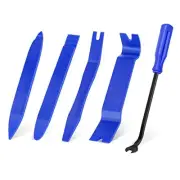 Auto Trim Removal Tool Set, 5pcs Plastic Pry Tool Kit, Auto Trim Tool, Blue