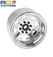 RC4WD 8 Lug Deep Dish Wagon 1.9 Steel Stamped Beadlock Wheels Chrome RC4Z-W0079