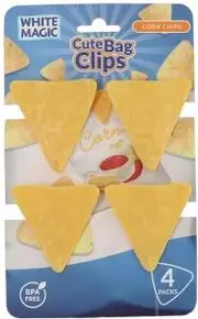 White Magic Cute Bag Clips Corn 4Pack