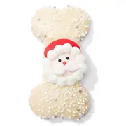 Kazoo White Christmas Bone with Santa Dog Treat