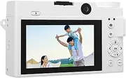 Digital Camera for Photography, 4K 75MP Vlogging Cameras for You Tube, UHD Autofucos 18X Zoom Point Shoot Vlogging Cameras, WiFi Digital Video Camera with Flash for Photography (White)