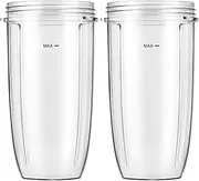 2 Pack Blender Replacement Cups for Nutribullet Blender, 32oz Cups Compatible with Nutri Bullet 600W/900W Blenders