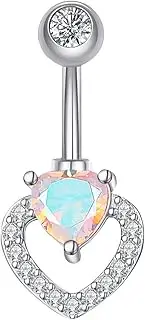 [Generic] 316L Surgical Stainless Steel, zircon navel ring navel nail piercing jewelry (C-2698)