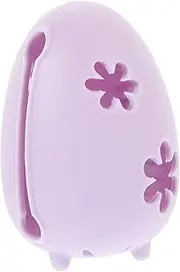 Amosfun Makeup Sponge Holder Sponge Egg Case Cosmetic Puff Holder Purple Makeup Sponge Container