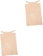 Amosfun 2pcs Women's Spa Bathrobe Soft and Comfortable Wearable Towel Robe Beach Spa Robe Water Absorbent for Bath Shower