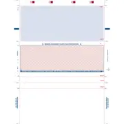 8-1/2" x 11" Z Fold Check Red (Box of 2000)