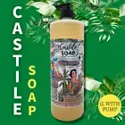 LIQUID CASTILE SOAP - CONCENTRATED - PALM OIL FREE - UNSCENTED 1 L pump bottle