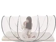 yupeuooe Mesh Sleeping Net | Sleep Mesh Screen Foldable Netting for Outside - Single-Person Net Tent for Adults, Children, Family, Friends, Teens, Youth