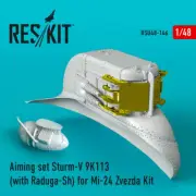 1/48 ResKit RSU48-0146 Aiming set Sturm-V 9K113 (with Raduga-Sh) for Mi-24 Zvezd