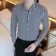 Business casual long sleeved shirt for men商務休閑長袖襯衫男