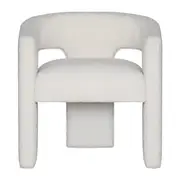 [James Lane] Leva Boucle Ivory Accent Chair