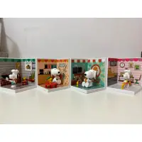 在飛比找蝦皮購物優惠-SNOOPY台灣美食情境組裝公仔盒玩組，一組共四款