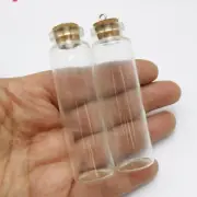4 Small Glass Cork Stopper Bottles Spell Jar Empty Vials Wish Bottles Charm 20ml