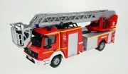 BBURAGO MERCEDES-BENZ ATEGO MAGIRUS DLK 23/12 FIRE BRIGADE 1:50 NEW IN BOX METAL