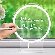 Leave A Message 5V USB Neon Light Sign with Erasable Marker Pen,LED Neon Audio Guest Book Table Sign with Holder Base For DIY Wedding Party Office Spa Salon Storefront Business Reception Decor