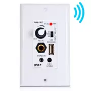 PWA15BT.5 - In-Wall Receiver, Wall Plate Audio Control Amplifier (USB, Mic