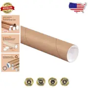 Versatile 3" x 12" Kraft Mailing Tubes, 24-Pack - Ideal for Shipping and Storage