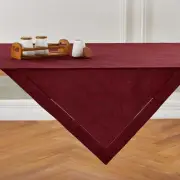 Solino Home 100% Pure Linen 52 x 52 Inch Table Throw for Valentines Day | Milan