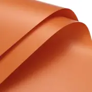 Pearlescent Film Flower Wrapping Paper 22.8x22.8 Inch Orange Pack of 20