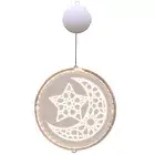Night Light Non-glaring Decorative Moon Castle Night Light Hanging Lamp Acrylic