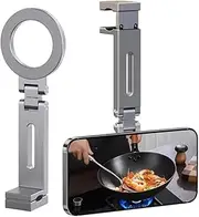 Universal Magnetic Phone Holder/Stand – Flexible, Rotating, Hands-Free Mount for Travel and Adjustable Seat Stand (Black)