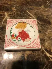 Vintage 1982 Ceramic Tile Trivets (2) Christmas Collectible from Jasco NIB