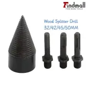 32-50mm High Speed Splitting Splitter Twist Firewood Drill Bit Wood Cone Driver