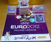 UEFA EURO 2012 complete set of stickers + Empty album +6 Coca cola stickers MINT