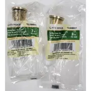Gatehouse 3" Spring Baseboard Door Stop Brass 0308841 Wall Protector Lot of 2