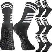 [taonganui] 3 Pairs of Children's Football Socks Non-Slip Training Socks Football Socks Non-Slip Sports Socks for Football Basketball Rugby Tennis Running