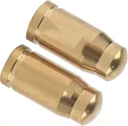 2 Pcs TC4 Alloy Stylish Mountain Bike Valve for Inner Tube Gas Nozzle (Gold)