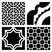 The Crafters Workshop Marrakesh Tiles Stencil