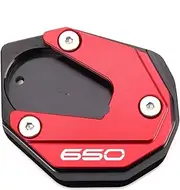 Z900 Z650 RS Z800 Z1000 R SX NINJA650 Ninja 1000sx Motorcycle Foot Kickstand Side Stand Enlarged Plate Accessories(Red-650)