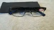 Studio by ICU Eyewear Reading glasses #7664 +1.25 GUNMETAL GRAY MEN NEW