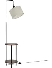 Artiss Floor Lamp 2 Tier Shelf Storage LED Light Stand with Adjustable Head
