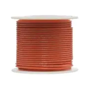 20 AWG Gauge TXL Automotive Stranded Hook Up Wire, 100 ft, Orange, 60 Volts