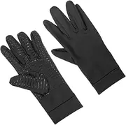 [Totority] 1 Pair Copper Fiber Non Slip Compression Gloves for Outdoor Workouts Full Finger Elastic Sports Gloves for Cycling Gym Sessions Comfortable Adaptive Fit Antislip Support