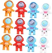 Angoily 18pcs Cute Astronaut Erasers for Soft Non Damaging Mini Space Themed Pencil Erasers Classroom Rewards Outer Space Party Favors for School Supplies