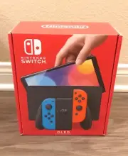 Brand New Nintendo Switch Oled - Neon Red Blue Joy-Con - In hand - Fast Shipping