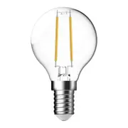 Fancy Round LED Filament Globe SES 240V 4.8W Clear Glass 6500K - 65927