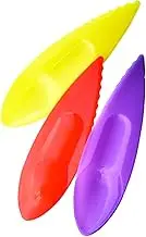 3X Fruit Gadget Kiwi Melon Dig Spoon Scoop Plastic Fruit Knife Slicer Peeler Cutter